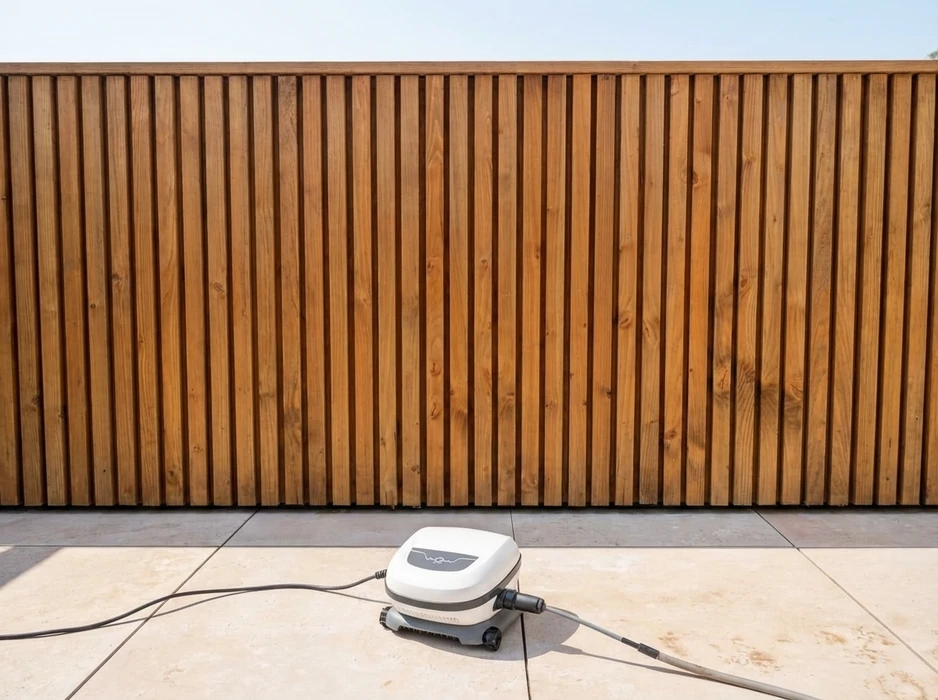 Toiture-terrasse en cours d'étanchéité, vue extérieure de jour